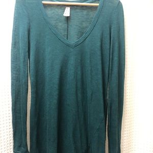 Distressed long length shirt